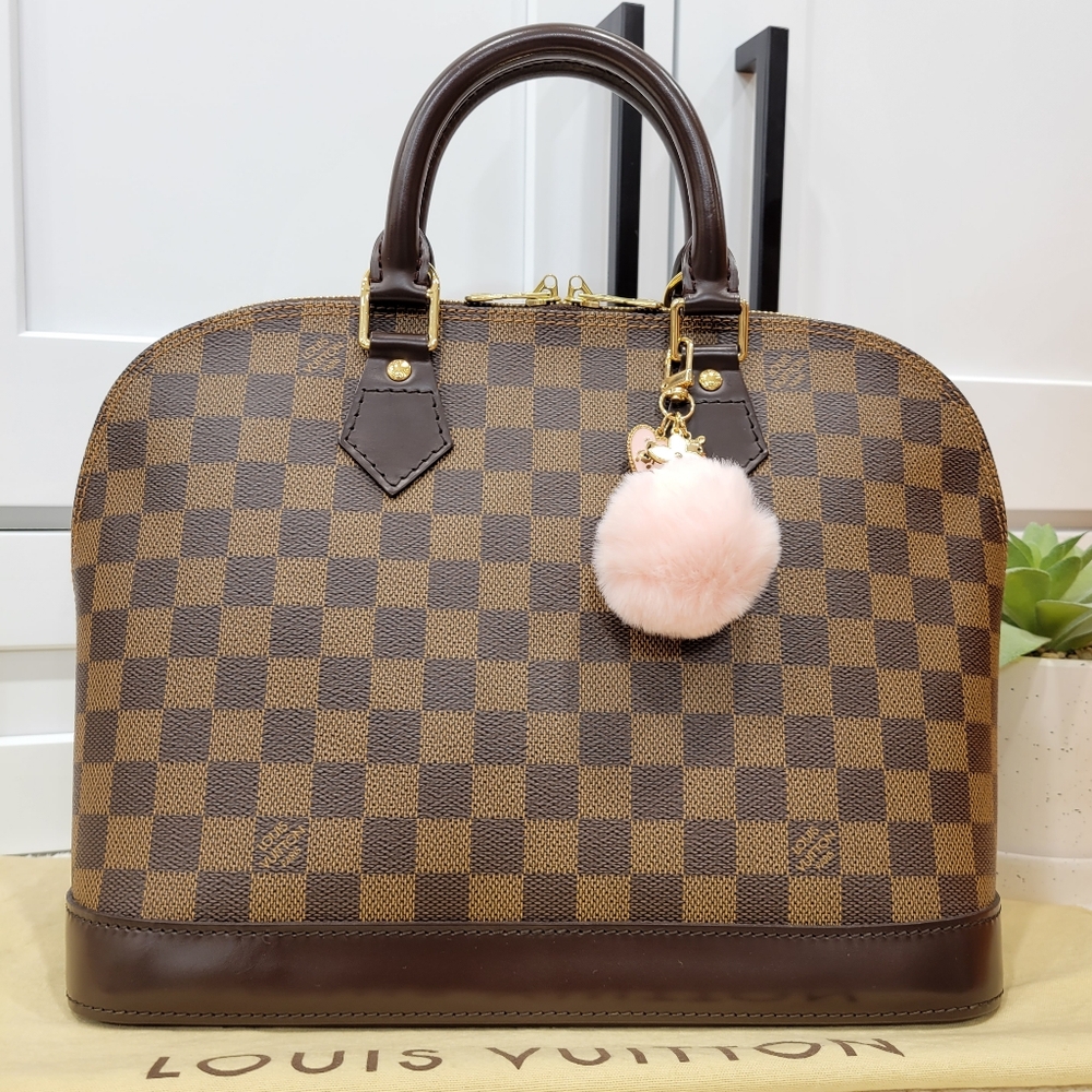 💕BEAUTIFUL Handbag Louis Vuitton Alma PM Damier Ebene